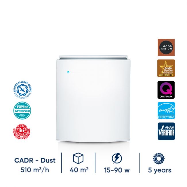 Blueair Classic 490i Air Purifier with DualProtection (Particle + Coconut Carbon) Filter