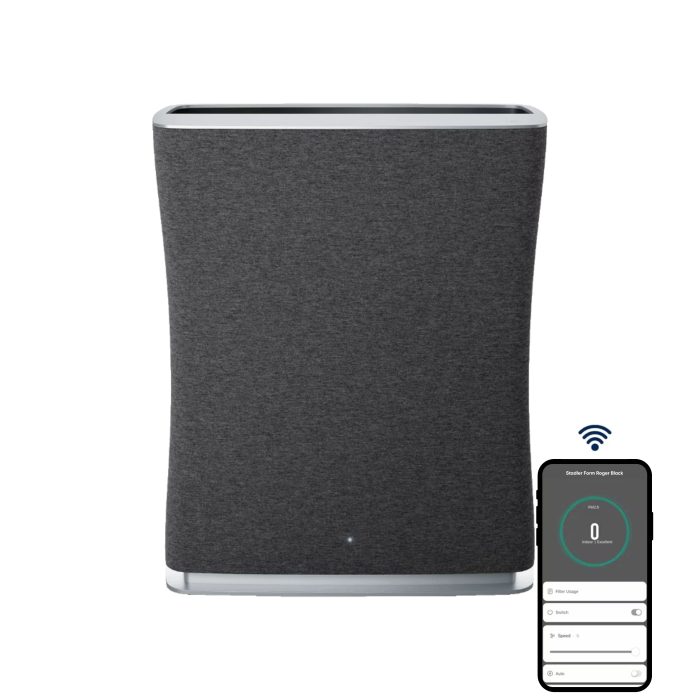 Stadler Form Roger Black Air Purifier with Particle and Activated Carbon Filter - Medium Room - 39 m² main product photo