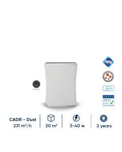 Stadler Form Roger Little White Air Purifier with Particle and Activated Carbon Filter 