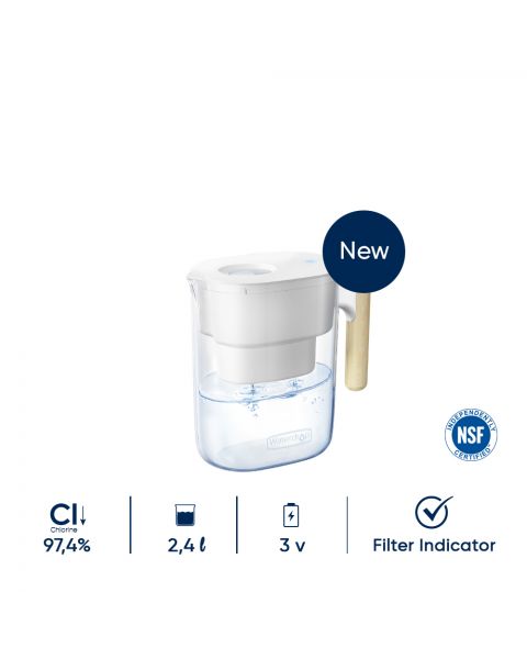 Waterdrop Chubby Water Pitcher (Jug Filter Air Minum) - White