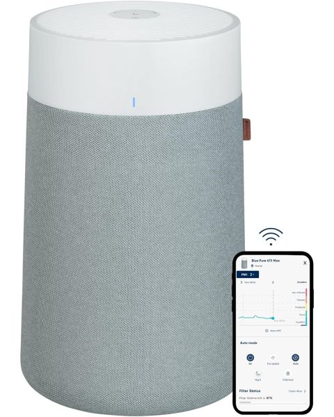 Blueair Blue Pure Max 3250i Air Purifier with Particle + Carbon Filter - Small Room - 20 m²