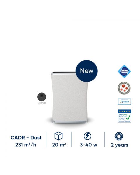 Stadler Form Roger Little White Air Purifier with Particle and Activated Carbon Filter