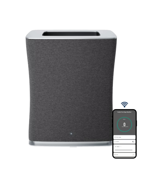 Stadler Form Roger Big Black Air Purifier With Particle And Activated Carbon Filter - Large Room - 62 M²