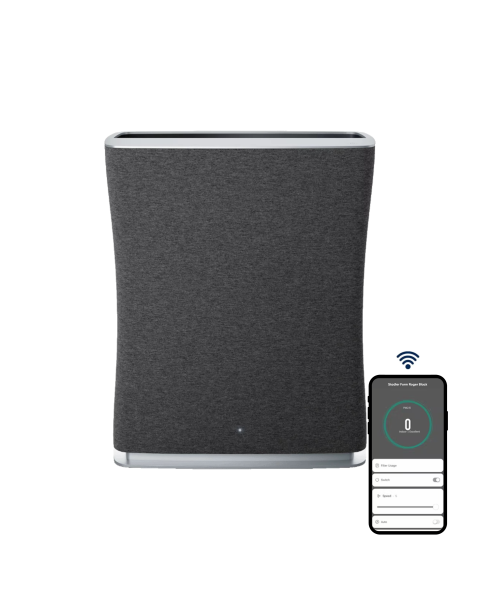 Stadler Form Roger Black Air Purifier With Particle And Activated Carbon Filter - Medium Room - 39 M²