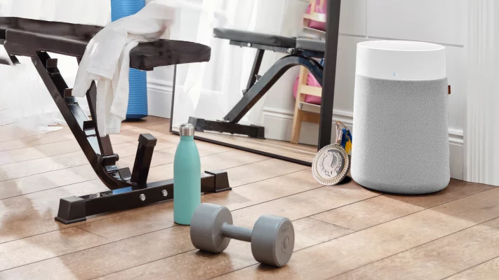 Air purifier yang gunakan pada ruang olahraga
