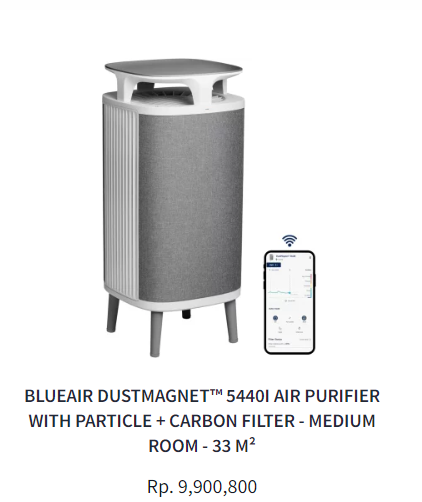 Air purifier duskmagnet yang dapat menarik debu di udara