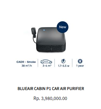 Blueair Cabin P1 Car Air Purifier